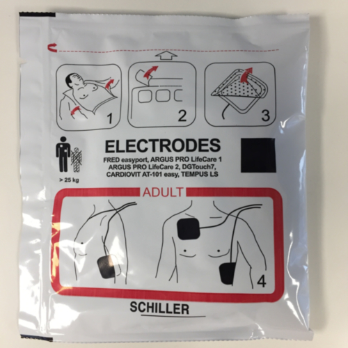 Électrodes Schiller FRED Easyport, non pré-connectées 